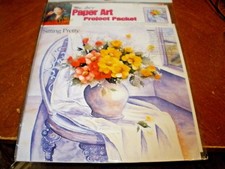 NEW Mrs Lee's Paper Art Project Packet SITTING PRETTY floral art CS7 