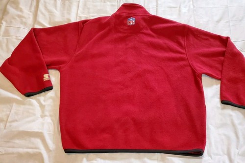 VTG Starter Pro Line San Francisco 49ers NFL 1/4 Zip Fleece Sweatshirt Mens XL - Picture 5 of 9