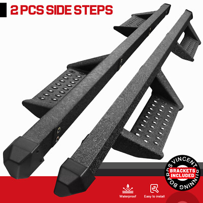 Side Step FOR 2025-2026 Toyota 4Runner Running Board Black BCKA Drop Nerf Bar