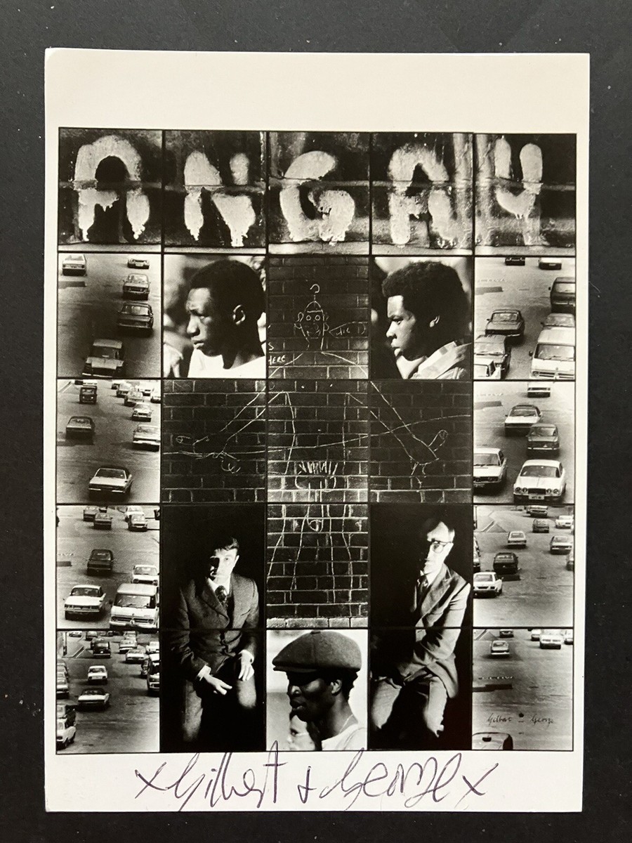 GILBERT and E BLACK DAY ポスター DEATH HOPE LIFE FEAR POSTER 'DEATH' & 'LIFE' *SIGNED