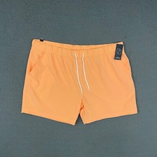 Original Use Swim Trunks Mens 2XL Orange Lined Pockets Surfer Beach Casual Dad