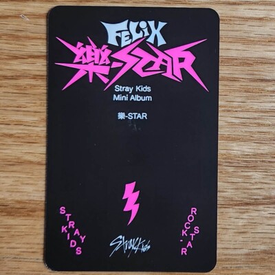 Felix Official Photocard Stray Kids Rock Star Postcard Version