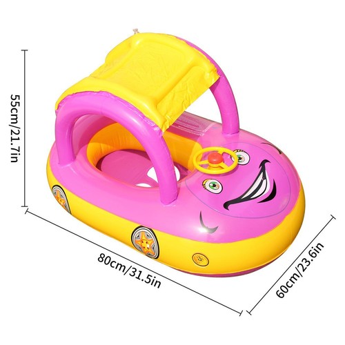 Car-Shaped Toddler Pool Float – Baby Swim Ring & Beach Toy for Kids Age 4–6 - 第 3/10 張圖片
