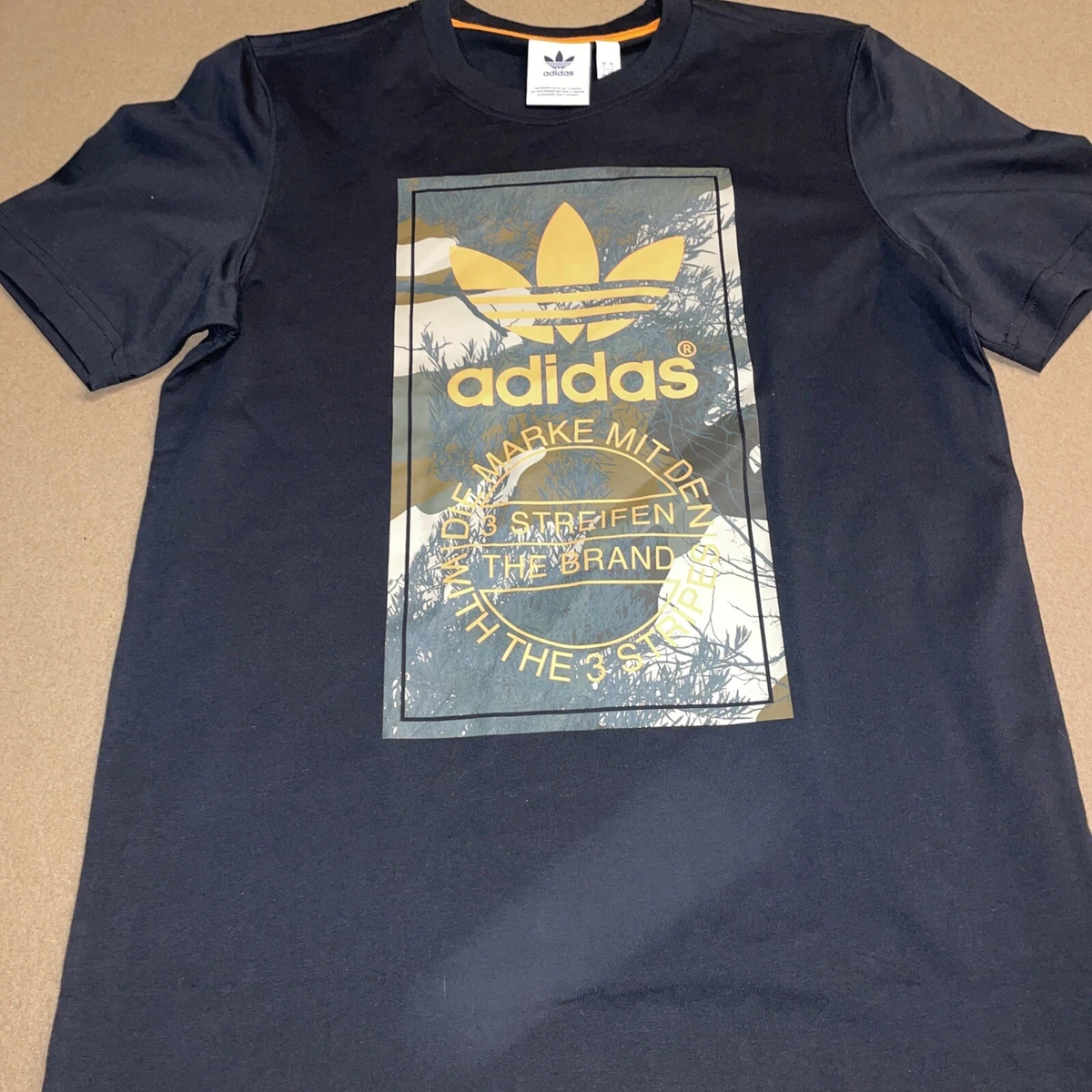 ADIDAS Men's Camo Tongue T-Shirt- Nero/Camouflage GD5951 | eBay