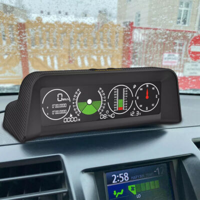 Car Electronics Digital GPS Speedometer HUD Head Up Display Inclinometer USA