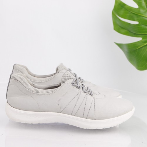 Clarks Womens Adella Stroll Walking Shoe Size 9 Light Gray Sneaker Tennis Casual - 第 4/15 張圖片