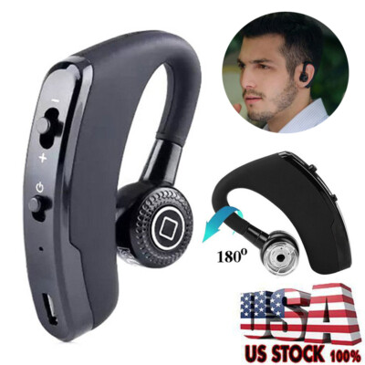 Bluetooth Headset Hands-free Wireless Earphone Earbud with Mic Volume Control