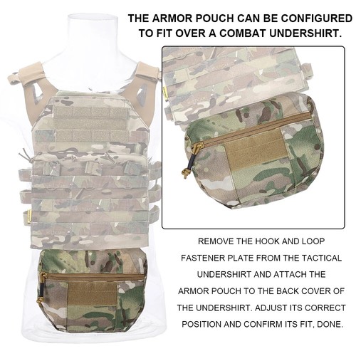 Tactical Vest Armor Abdominal Drop Dump Pouch MOLLE Plate Carrier Army Waist Bag - Picture 17 of 27