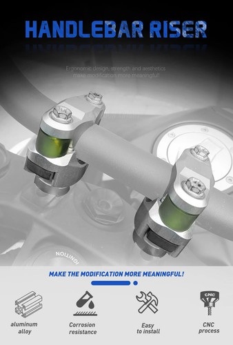 1290 SUPER ADV Handlebar Riser Bar Mount Handle Clamp 28MM For 790 890 1190 ADV - Picture 9 of 11