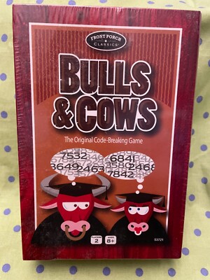 Bulls & Cows Game New Sealed Code Breaking Game FREE SHIPPING | eBay