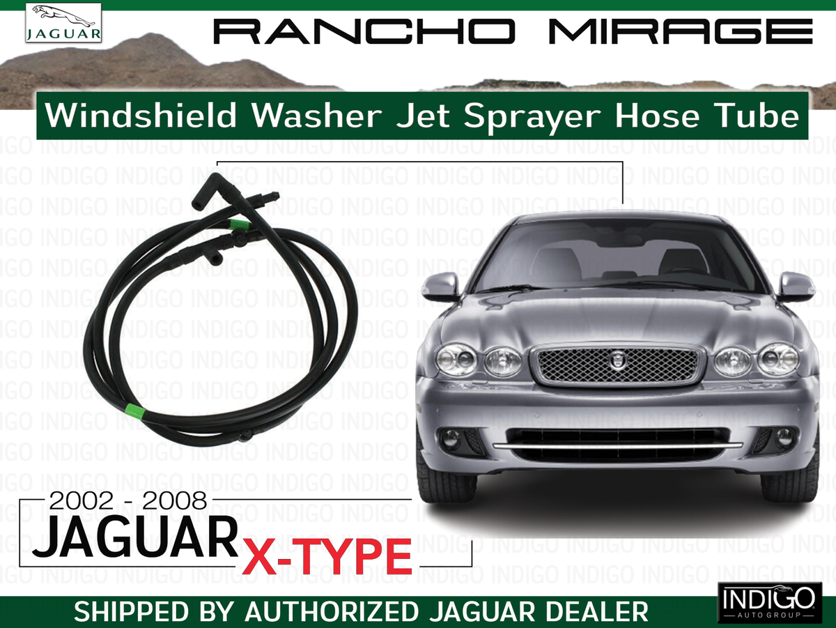 Jaguar X-Type Windshield Washer Jet Sprayer Hose Tube