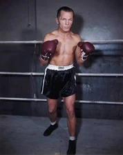 Tony Zale Boxer In Fighting Pose OLD BOXING PHOTO