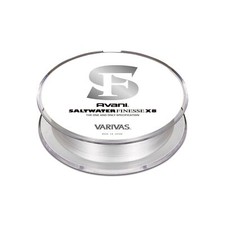 VARIVAS Saltwater Finesse PE X8 150m #0.3 7.5lb PE Braid Line Crystal White NEW