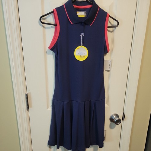 NEW Nicklaus Dress Large 14-16 Navy Blue Eco Choice Golf Tennis Outdoor