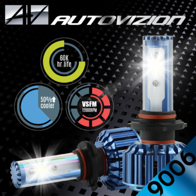 2X 240W CREE LED Headlight Car Driving Lamp 9006 HB4 9012 Hi Lo Beam Bulbs White