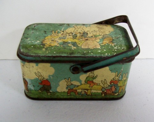 Vintage TINDECO Tin PETER RABBIT Candy Lunch Box Easter | eBay