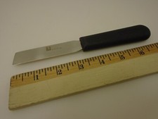 R Murphy Food+ Produce Prep 3 in Angle Tip Paring Knife Carbon Steel Black Handl