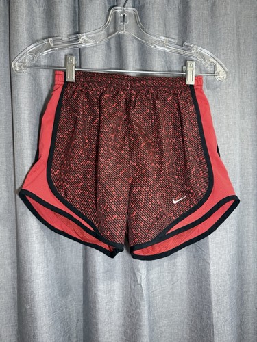 Nike DRI-FIT Damen Meteor Tempo Shorts XS 3" orange schwarz Laufen Training Fitnessstudio