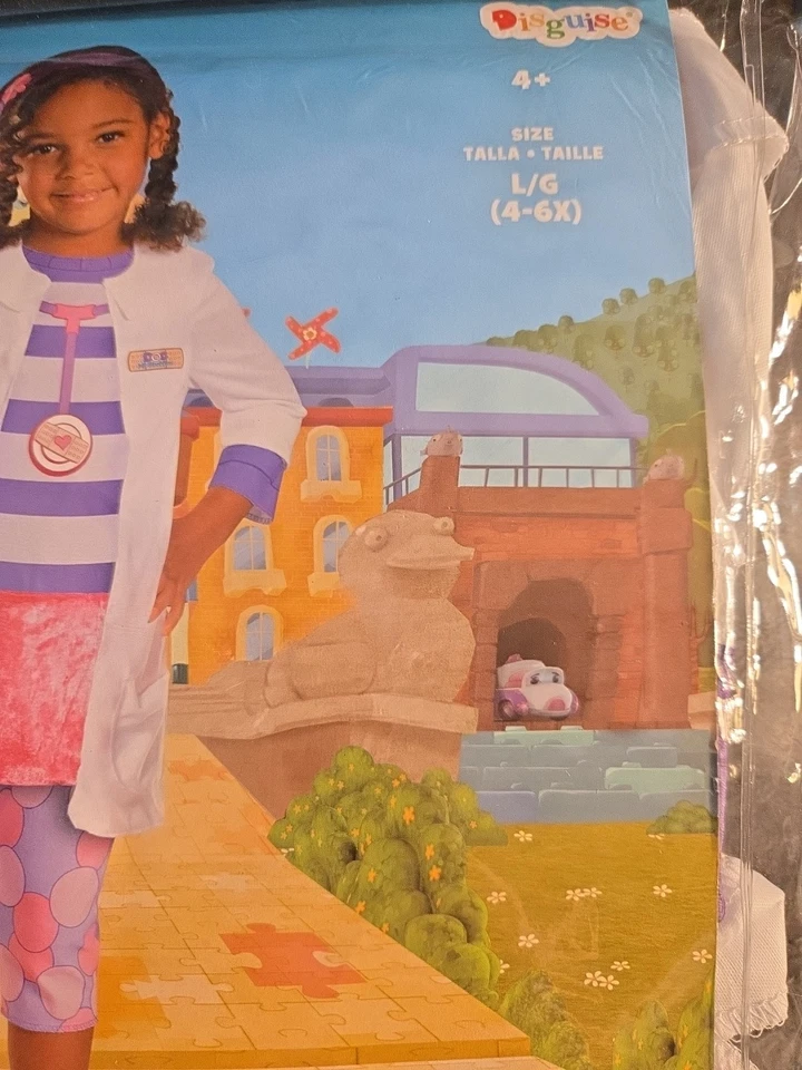 Fantasia clássica feminina Doc Mcstuffins tamanho 4-6X - Imagem 3 de 4