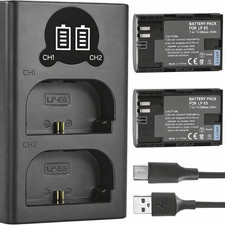 2X Battery & Charger FOR Canon LP-E6 EOS 5D 5DS 5DSR Mark II Mark III 5D Mark IV