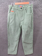 Empyre Relaxed Fit Corduroy Pants Men Sz 30 Light Green Baggy Straight Y2K Skate