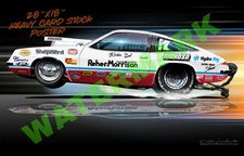Reher Morrison 1976 Pro Stock Monza LIT Poster-Banner Print-031