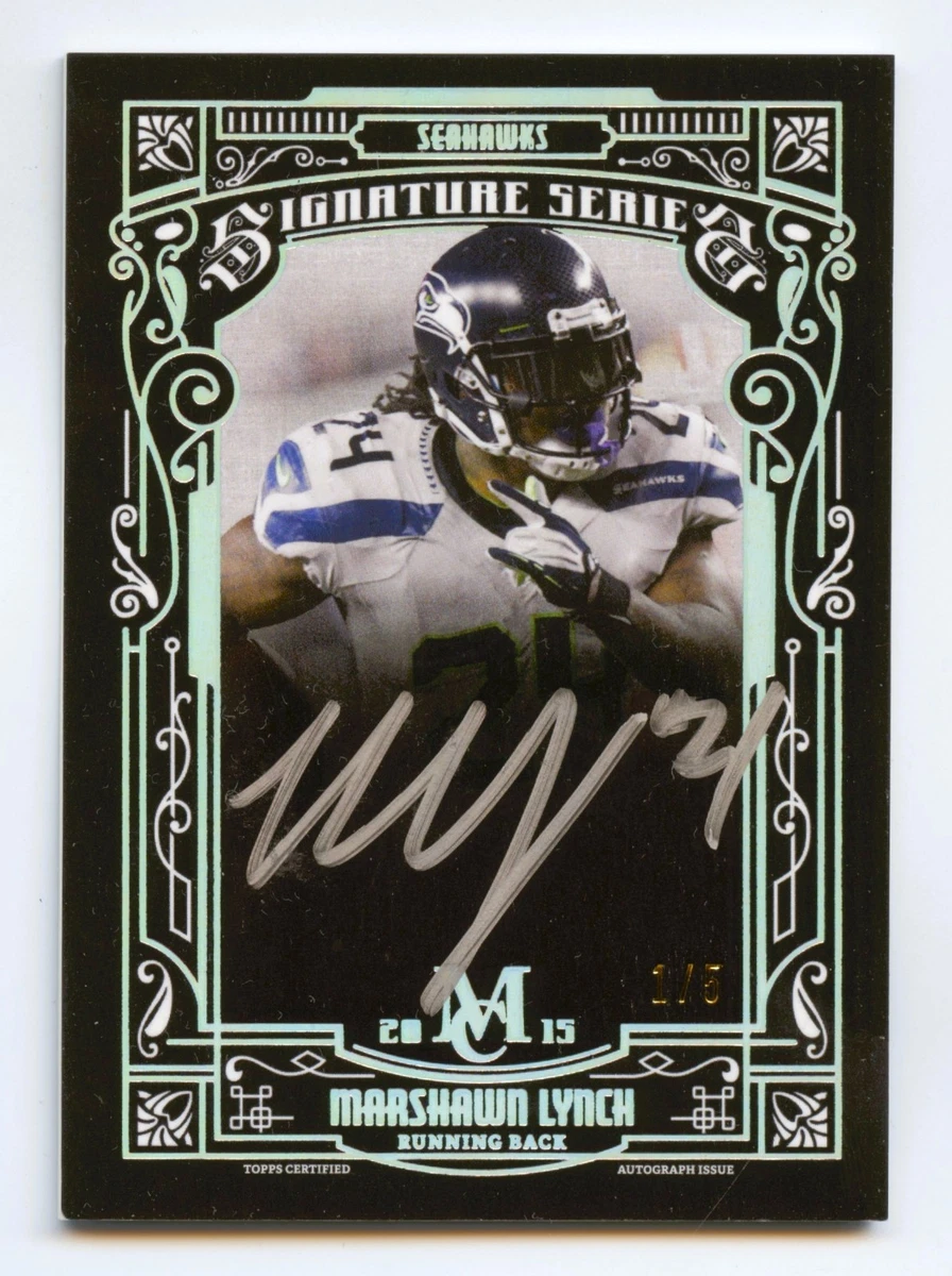 Marshawn Lynch Football Original Autographed Sports Trading Cards