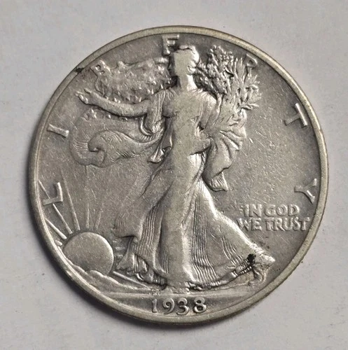 1938-D Walking Liberty Half Dollar Fine