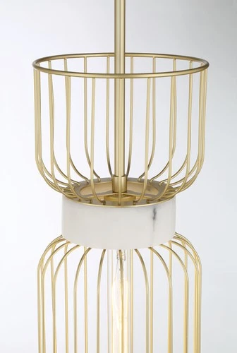 Minka Lavery 3392 Park Slope 8"W Mini Pendant - Nouveau Gold - Picture 11 of 11