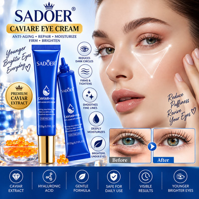 Caviar Eye Bag Removal Cream Hyaluronic Acid Anti-Wrinkle Firming Skin Fade Fine