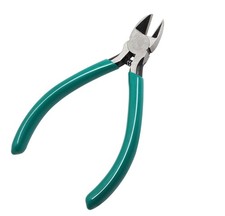 4.5" Side Cutter Diagonal Wire Cutting Pliers Nippers Repair Tool Green Chromeva