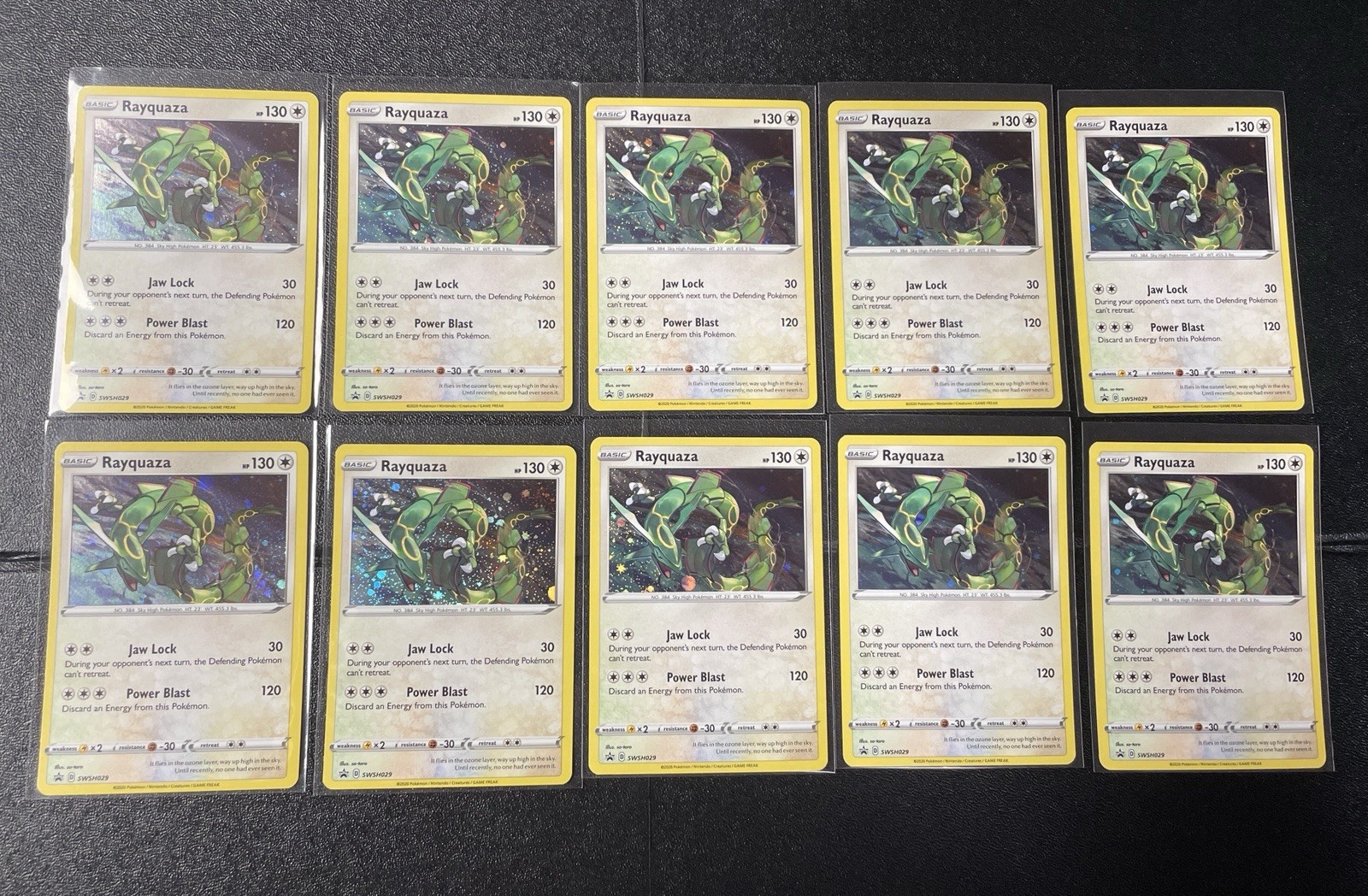 Pokemon TCG Rayquaza SWSH029 Black Star Promo (10x)