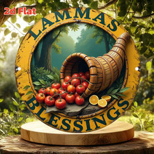 Celebration of Lammas Metal Indoor Plaque - Sale Benefits Our Animal Charity l1