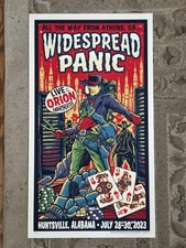 Widespread Panic Poster HUNTSVILLE, Alabama 2023 SIGNED #/100 OFFICIAL WSP Orion