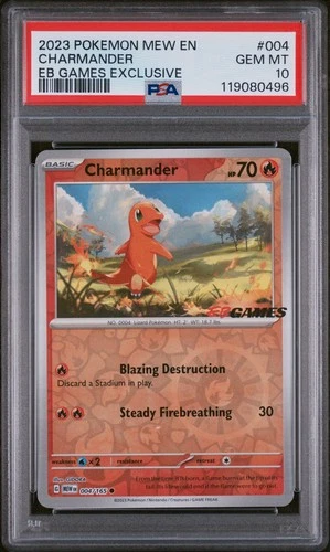 Charmander EB games 004/165 Promo PSA 10 - Pokemon 151 Mew En - Exclusive ✅️