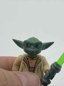 Lego Star Wars Yoda Minifigure Jedi sw0446 75002 The Clone Wars Gray Hair