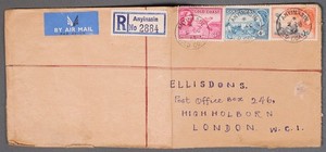MayfairStamps Gold Coast 1956 Anyinasin Registered to London England Air Mail Co