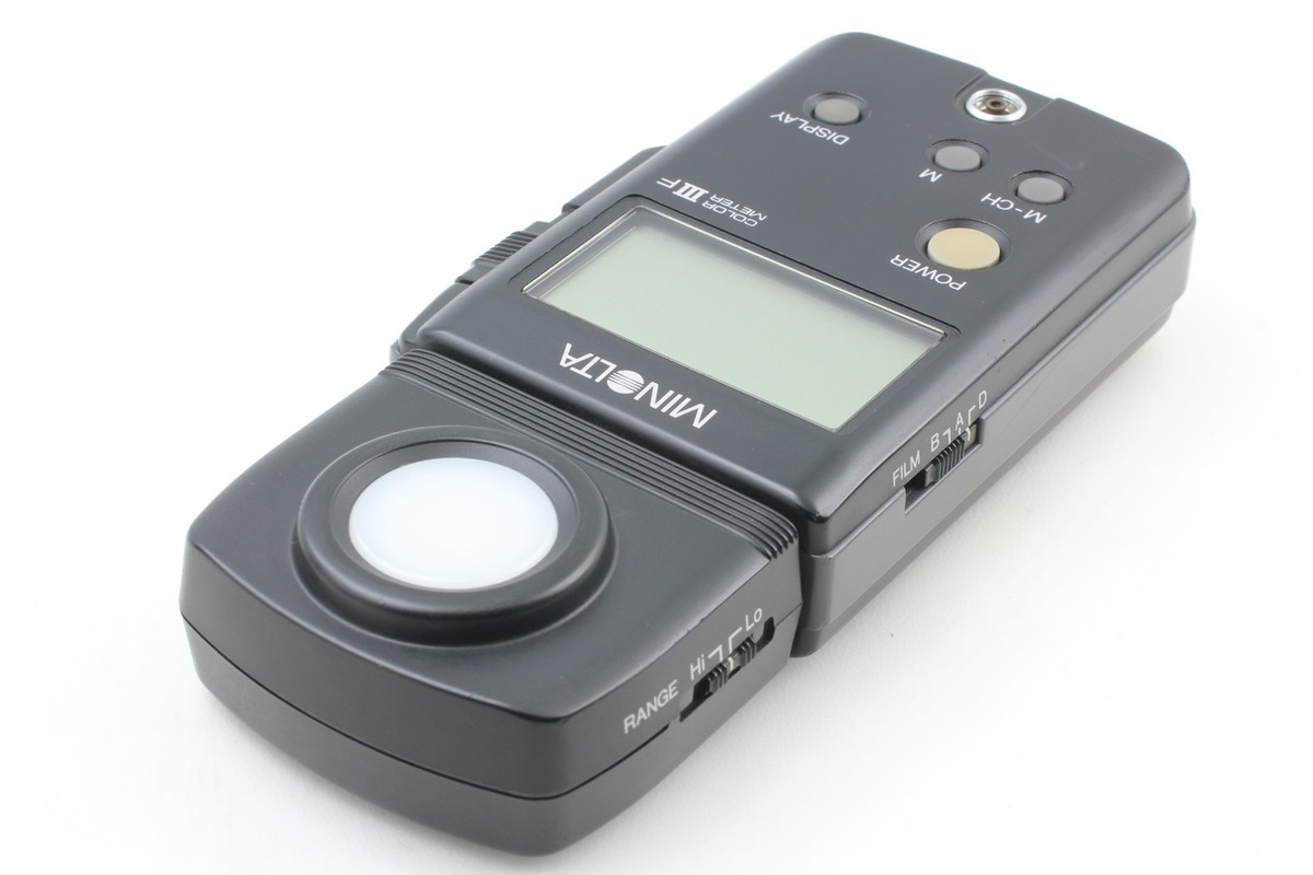 Exc+5 w/ Case] Minolta Color Meter IIIF III F Digital Light Meter