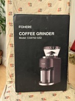 Fohere Coffee Grinder MODEL CG9702-GS2 (new only opened and tested)