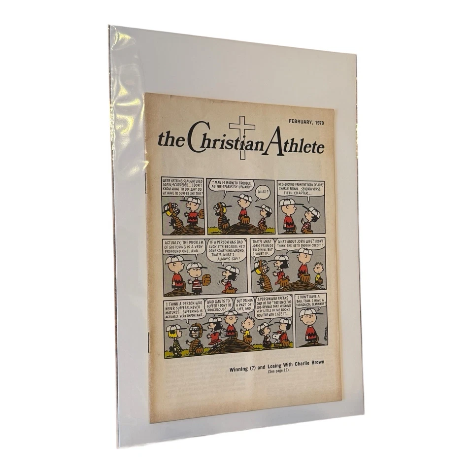 RARE! The Christian Athlete Magazine 1970 w/ Peanuts Comic Strip, Charles Schulz - Image 2 of 4