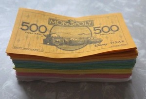Monopoly Disney Pixar Money Pack 2007 Replacement Pieces Parts Money