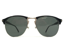 Persol Sunglasses 8649-S 95/58 Black Silver Frames w/ Dark Gray Polarized