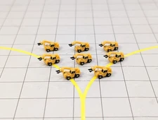 TELEHANDLER FORK LIFT (x8) Airport Construction/Cargo GSE Vehicles 1:500 Scale