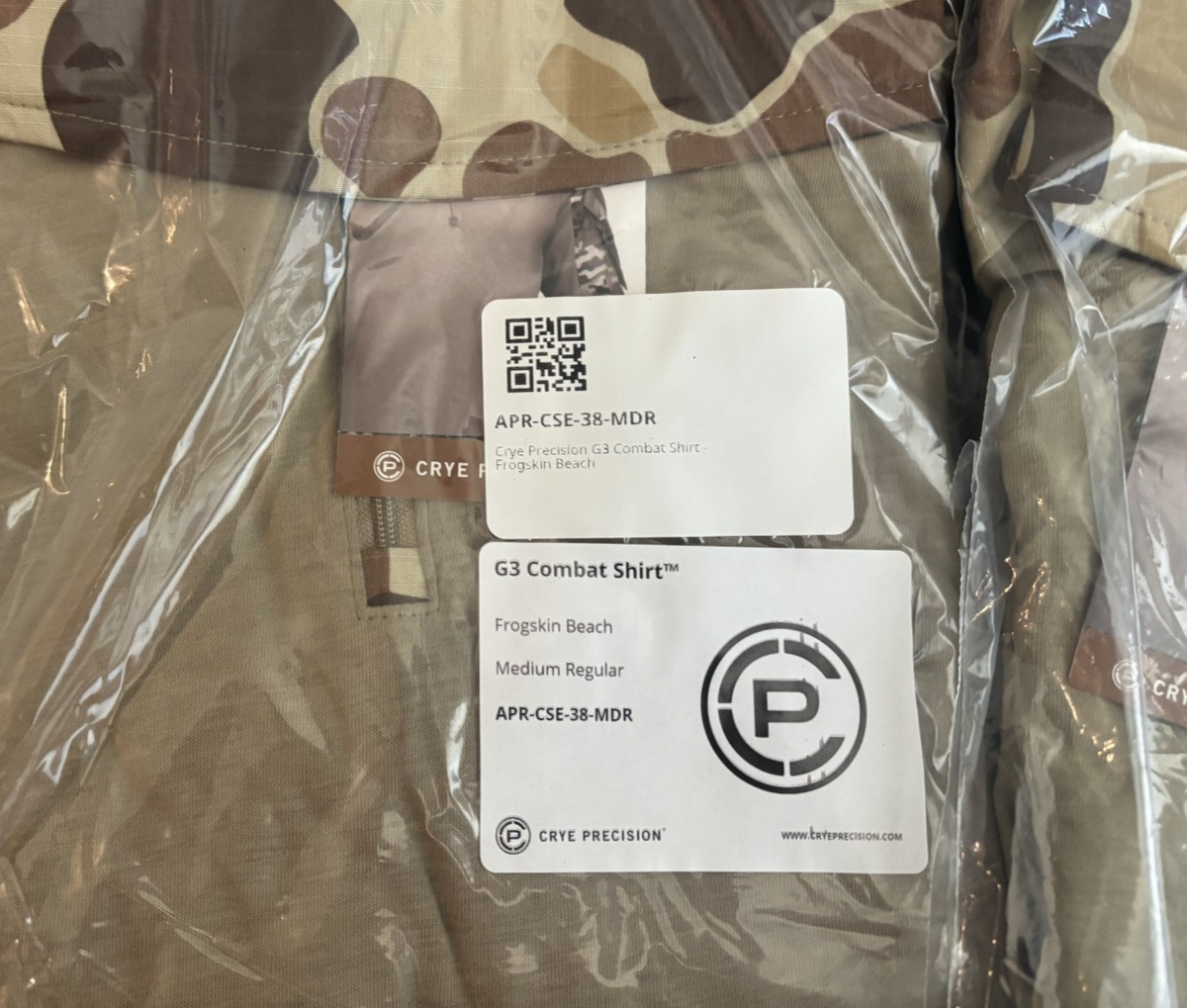 NEW/SEALED - Crye Precision G3 Combat Shirt (Med-Reg) - Frogskin
