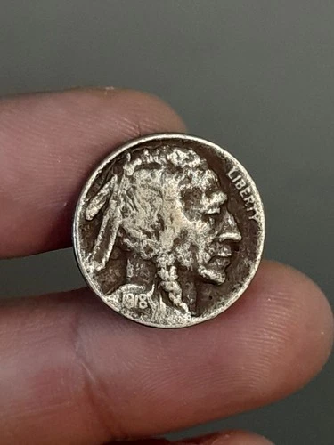 1918- S Buffalo Nickel VF+
