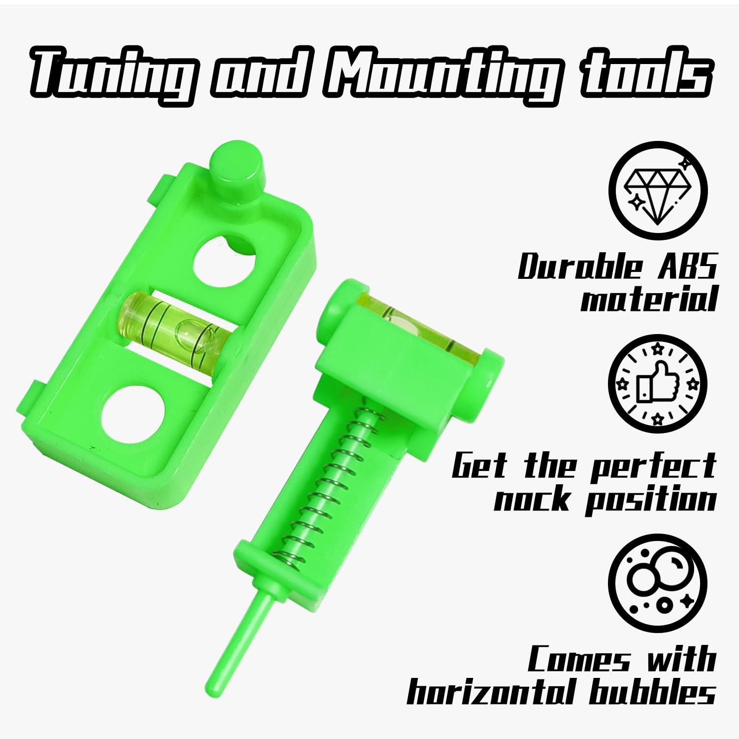THREE ARCHERS Archery Bow Tuning and Mounting String Level Combo Kit for Compoun