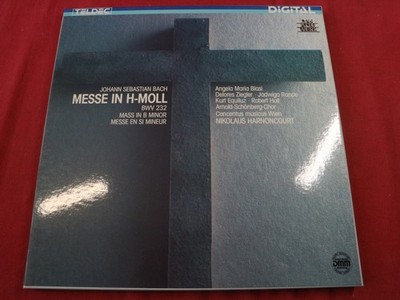 Bach  MESSE IN H-MOLL  Harnoncourt - Teldec 6.35716 EX Germany 3 LP-Box near min