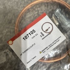 24 Inch Copper Thermocouple HVAC Replacement Type 107105 MPN 24" Length