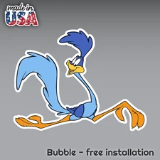 THE ROAD RUNNER DECAL STICKER 3M USA MADE TRUCK HELMET VEHICLE WINDOW WALL CAR