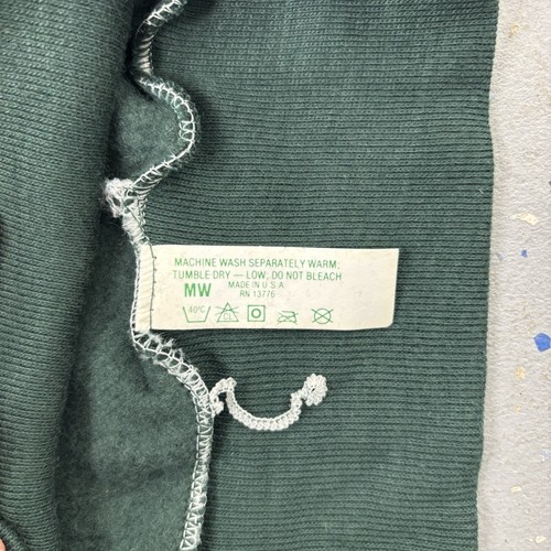 Vintage 80s Classic Forest Green 50/50 Raglan Sweatshirt New Old Stock USA XL - Picture 13 of 15